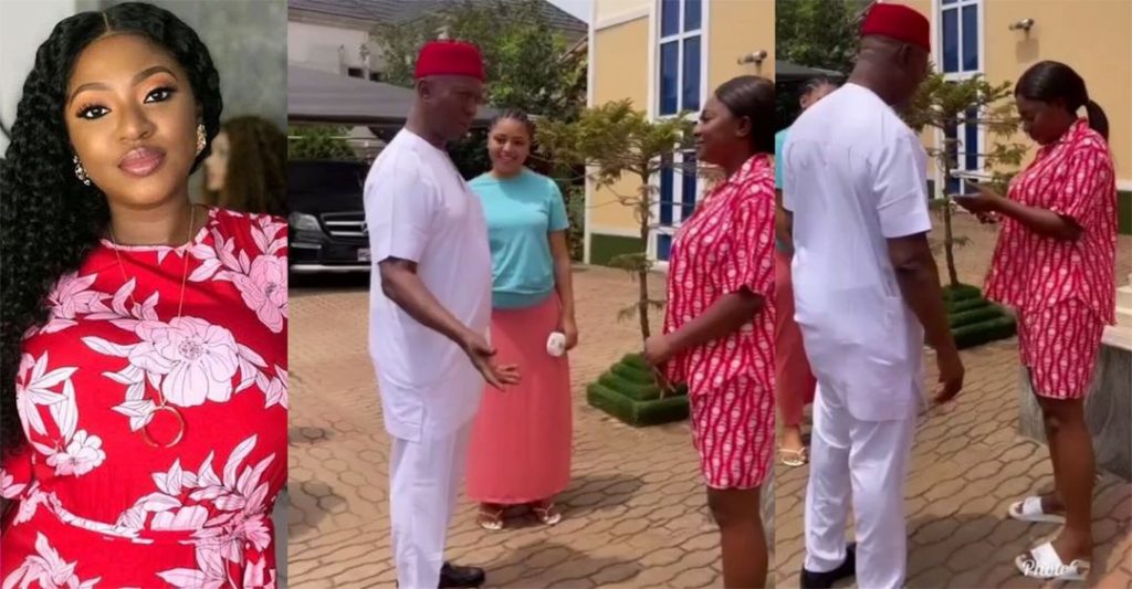 Yvonne Jegede shares moment Ned Nwoko paid her a surprise visit on movie set with Regina Daniels – VIDEO